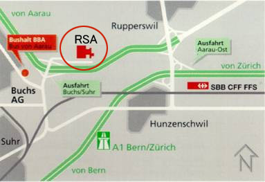 AnfahrTsplan Schützenbund Buchs AG